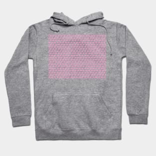 Heart shape pattern pink color small object crack Hoodie